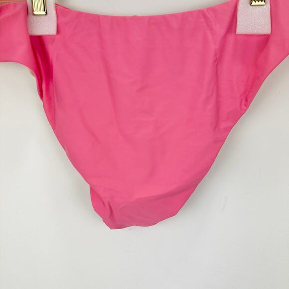 J.Crew Curved Waist Cheeky Bikini Bottom Pink Swim Beach Resortwear XXL NWT - Picture 5 of 7